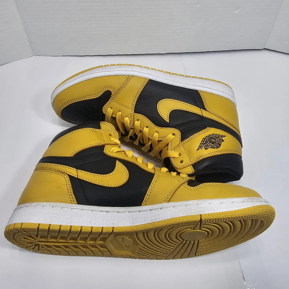 Nike Air Jordan Retro 1 High OG Pollen Size 8 Shoes Sneakers 555088 701 - Picture 5 of 11